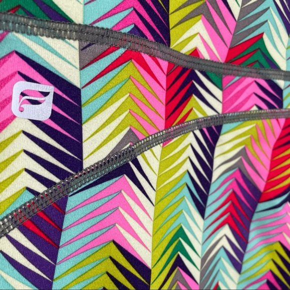 Fabletics Lima Capri Rainbow Chevron Crop Leggings - Picture 7 of 7